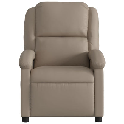 Poltrona Reclinabile Massaggio Elettrica Cappuccino Similpelle - homemem39