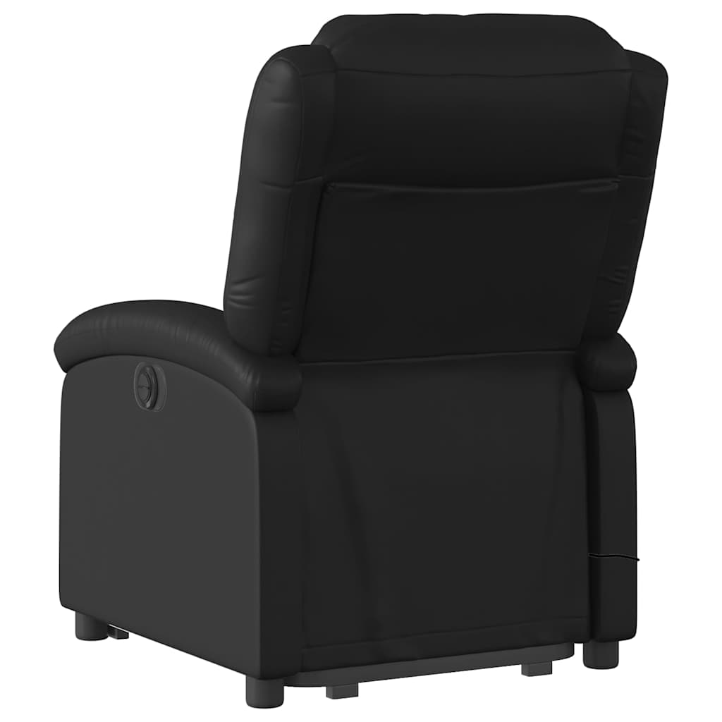 Poltrona Alzapersona Massaggiante Elettrica Nera in Similpelle | homemem39