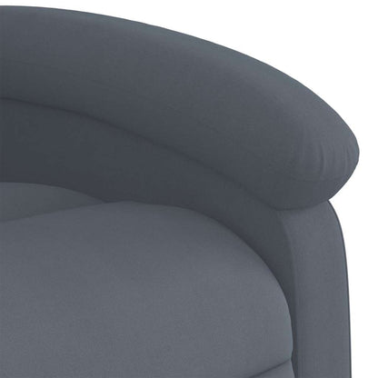 Poltrona Elettrica Reclinabile Grigio Scuro in Vera Pelle | homemem39