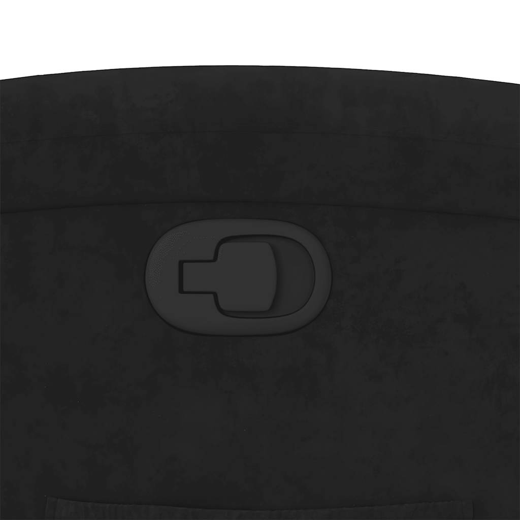 Poltrona Alzapersona Reclinabile Nera in Velluto - homemem39