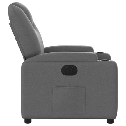 Poltrona Elettrica Reclinabile Grigio Scuro in Tessuto | homemem39