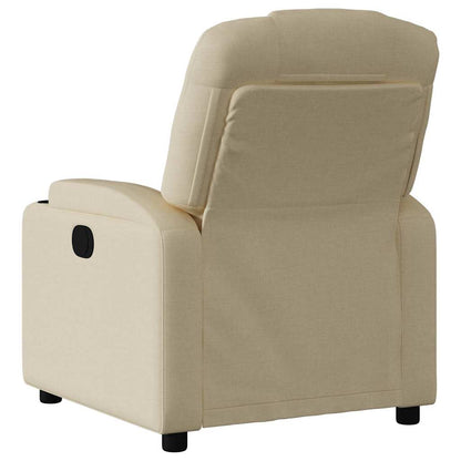 Poltrona Elettrica Reclinabile Crema in Tessuto | homemem39