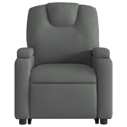 Poltrona Alzapersona Reclinabile Grigio Scuro in Tessuto | homemem39