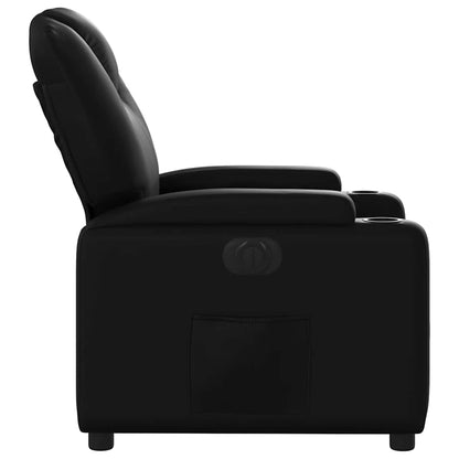 Poltrona Reclinabile Elettrica Nera in Similpelle | homemem39