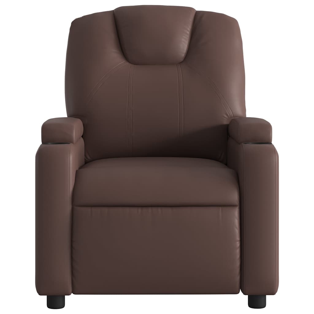 Poltrona Massaggiante Elettrica Marrone in Similpelle | homemem39
