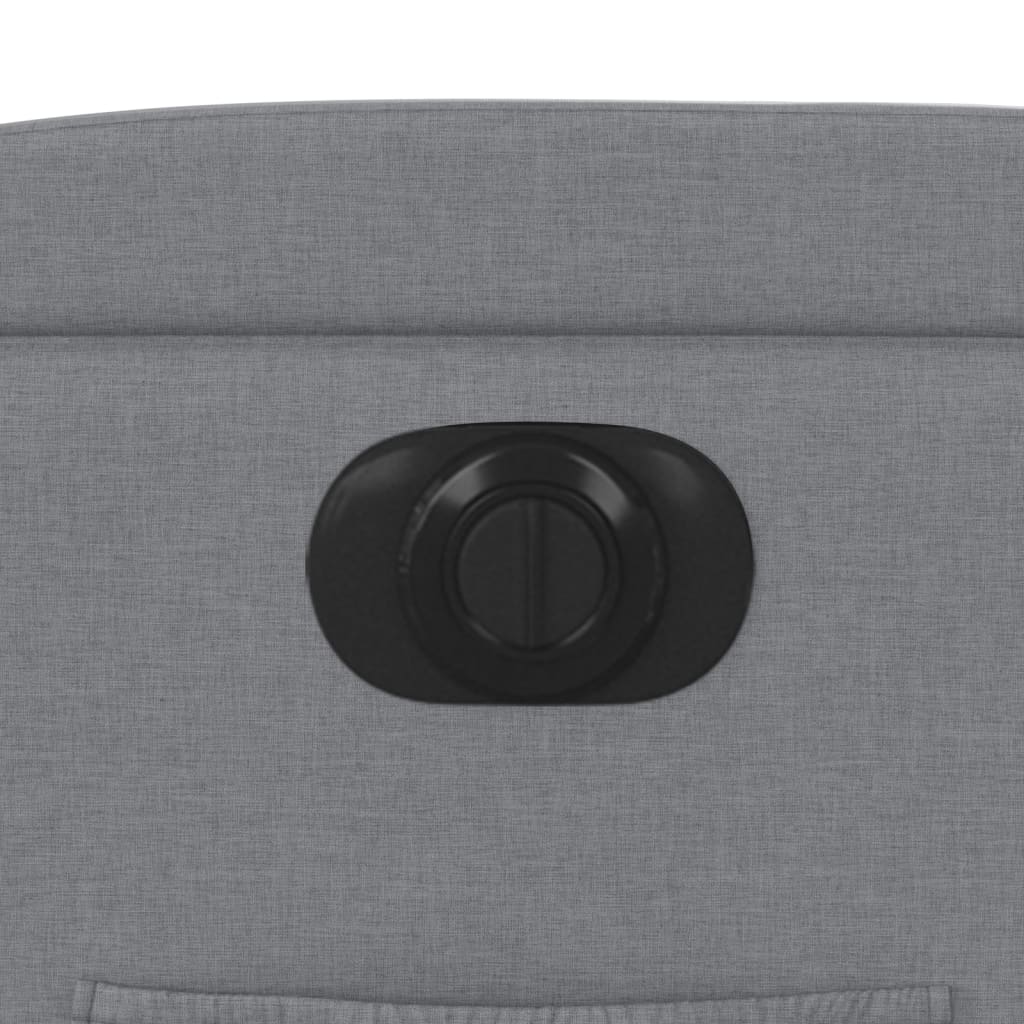 Poltrona Elettrica Reclinabile Grigio Chiaro in Tessuto - homemem39