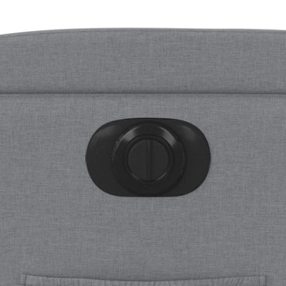 Poltrona Elettrica Reclinabile Grigio Chiaro in Tessuto - homemem39