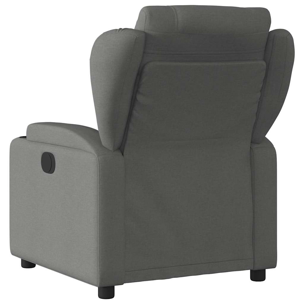 Poltrona Elettrica Reclinabile Grigio Scuro in Tessuto | homemem39