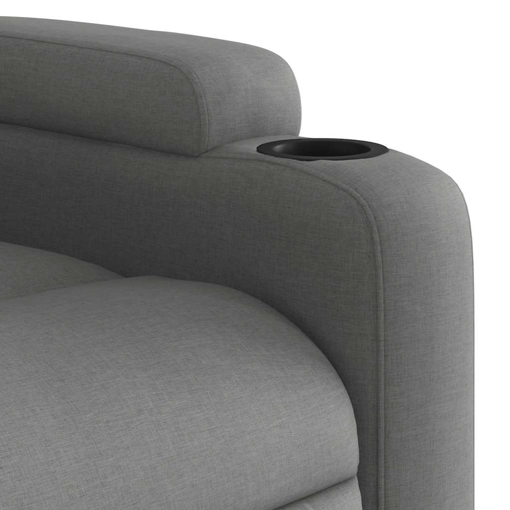Poltrona Elettrica Reclinabile Grigio Scuro in Tessuto | homemem39