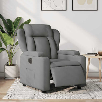 Poltrona Elettrica Reclinabile Grigio Scuro in Tessuto | homemem39