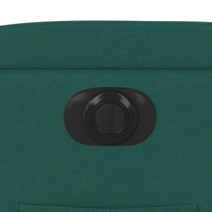 Poltrona Elettrica Reclinabile Verde Scuro in Tessuto - homemem39