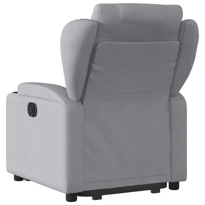 Poltrona Reclinante Alzapersona Elettrica Grigio Chiaro Tessuto | homemem39