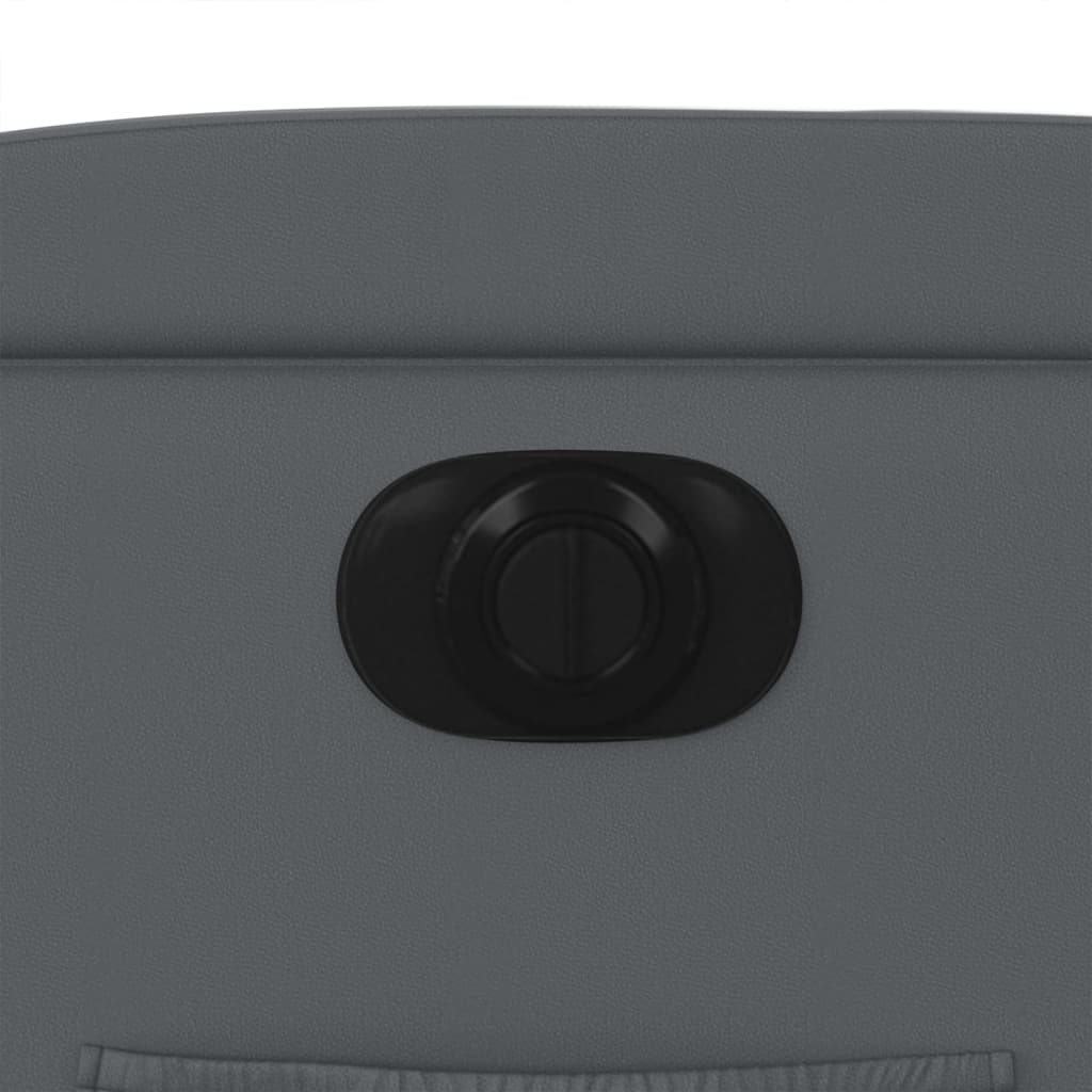 Poltrona Reclinabile Elettrica Grigia in Similpelle - homemem39