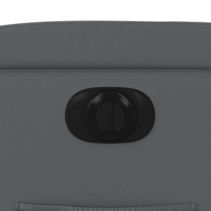 Poltrona Reclinabile Elettrica Grigia in Similpelle - homemem39