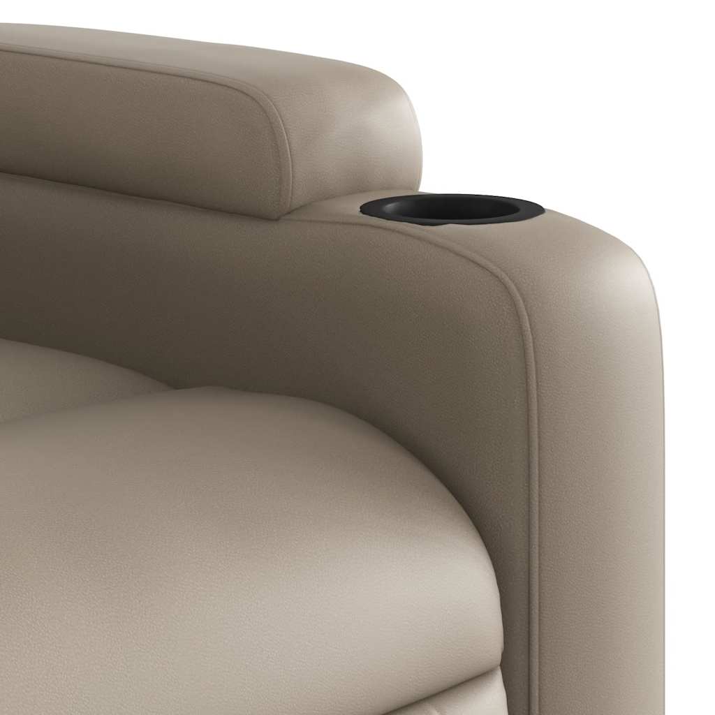 Poltrona Reclinabile Elettrica Cappuccino in Similpelle | homemem39