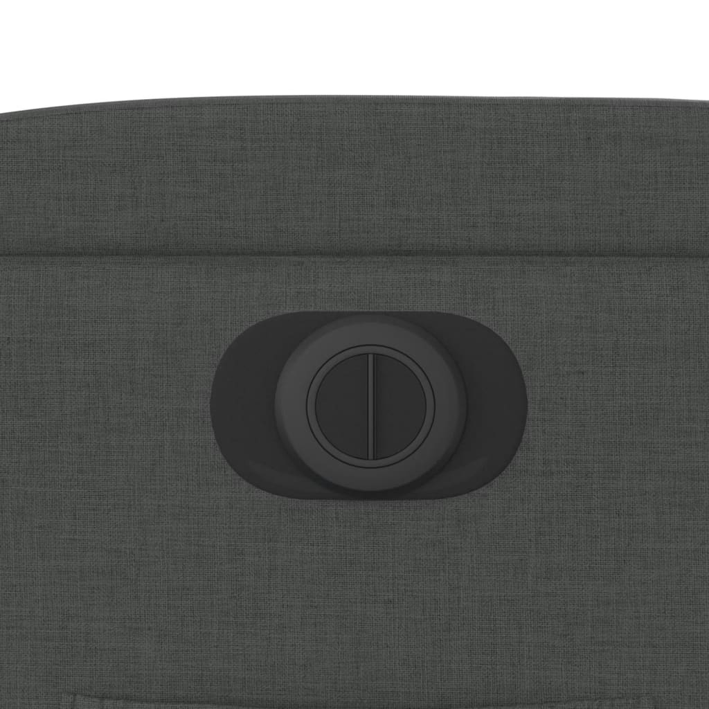 Poltrona Elettrica Reclinabile Grigio Scuro in Tessuto - homemem39