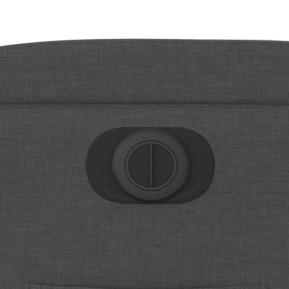 Poltrona Elettrica Reclinabile Grigio Scuro in Tessuto - homemem39