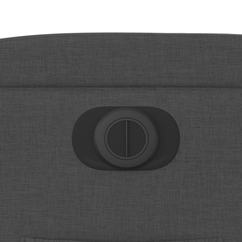 Poltrona Elettrica Reclinabile Nera in Tessuto - homemem39