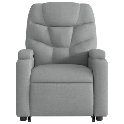 Poltrona Reclinante Alzapersona Elettrica Grigio Chiaro Tessuto | homemem39