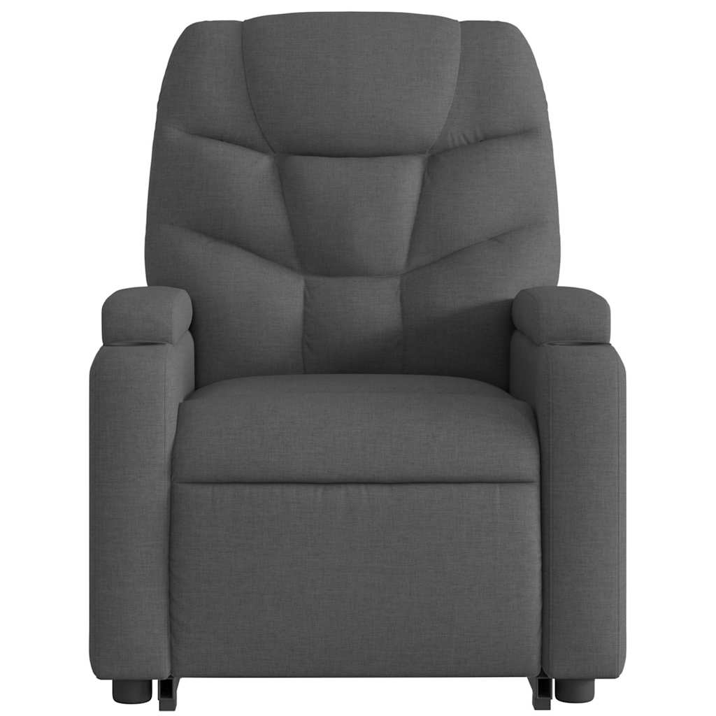 Poltrona Alzapersona Reclinabile Elettrica Grigio Scuro Tessuto | homemem39