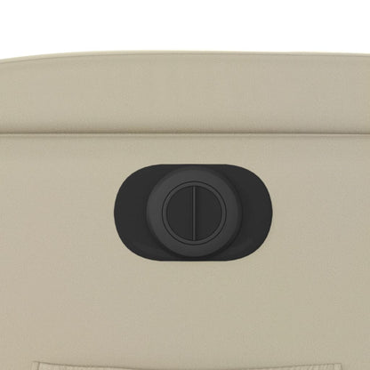 Poltrona Reclinabile Elettrica Crema in Similpelle - homemem39