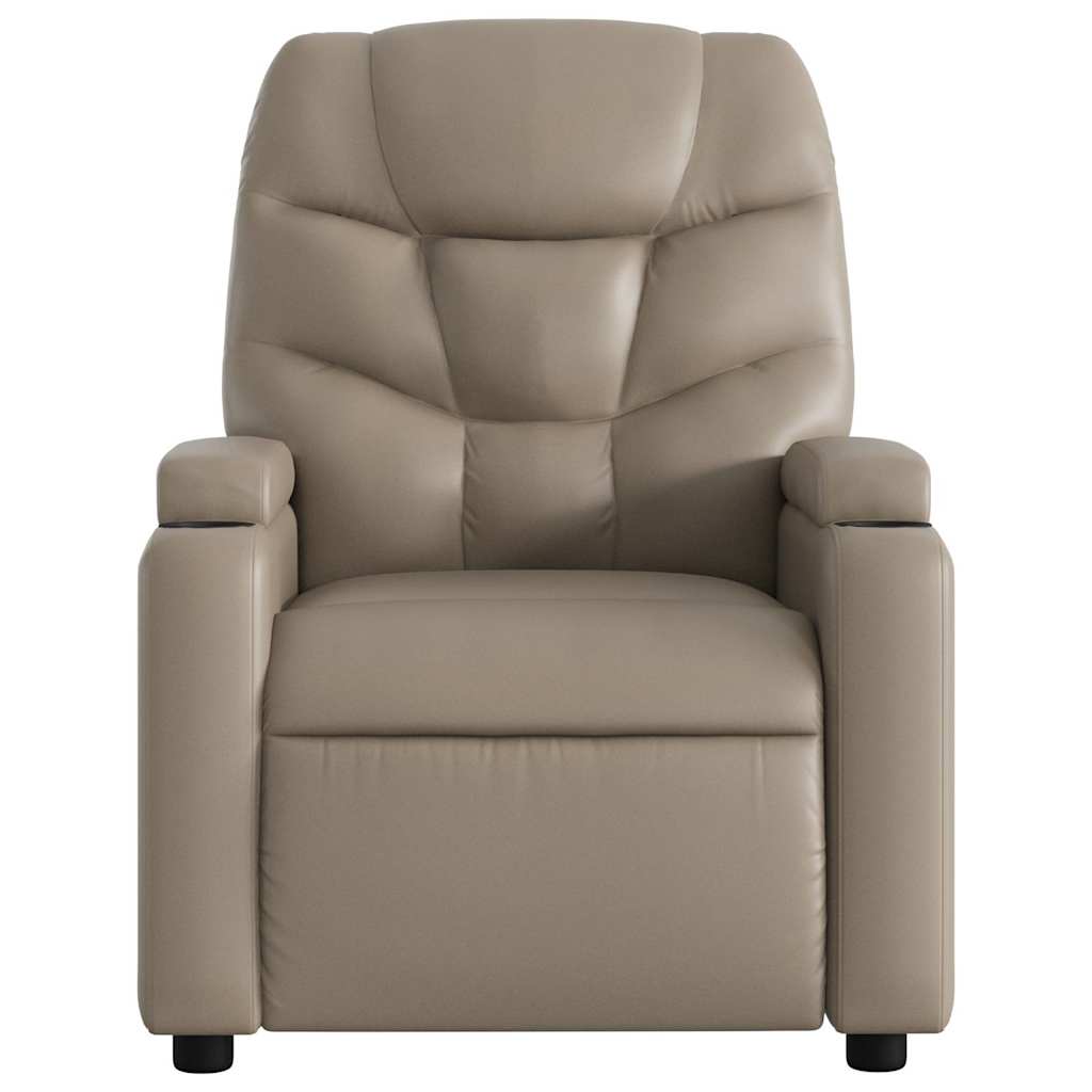 Poltrona Reclinabile Elettrica Cappuccino in Similpelle | homemem39