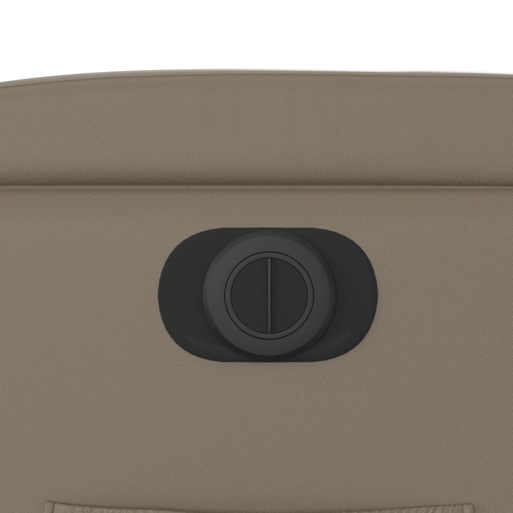 Poltrona Reclinabile Elettrica Cappuccino in Similpelle - homemem39