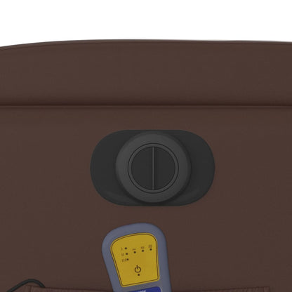 Poltrona Massaggiante Elettrica Marrone in Similpelle - homemem39