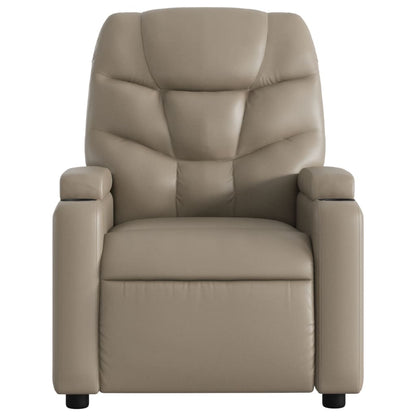 Poltrona Alzapersona Reclinante Elettrica Cappuccino Similpelle | homemem39