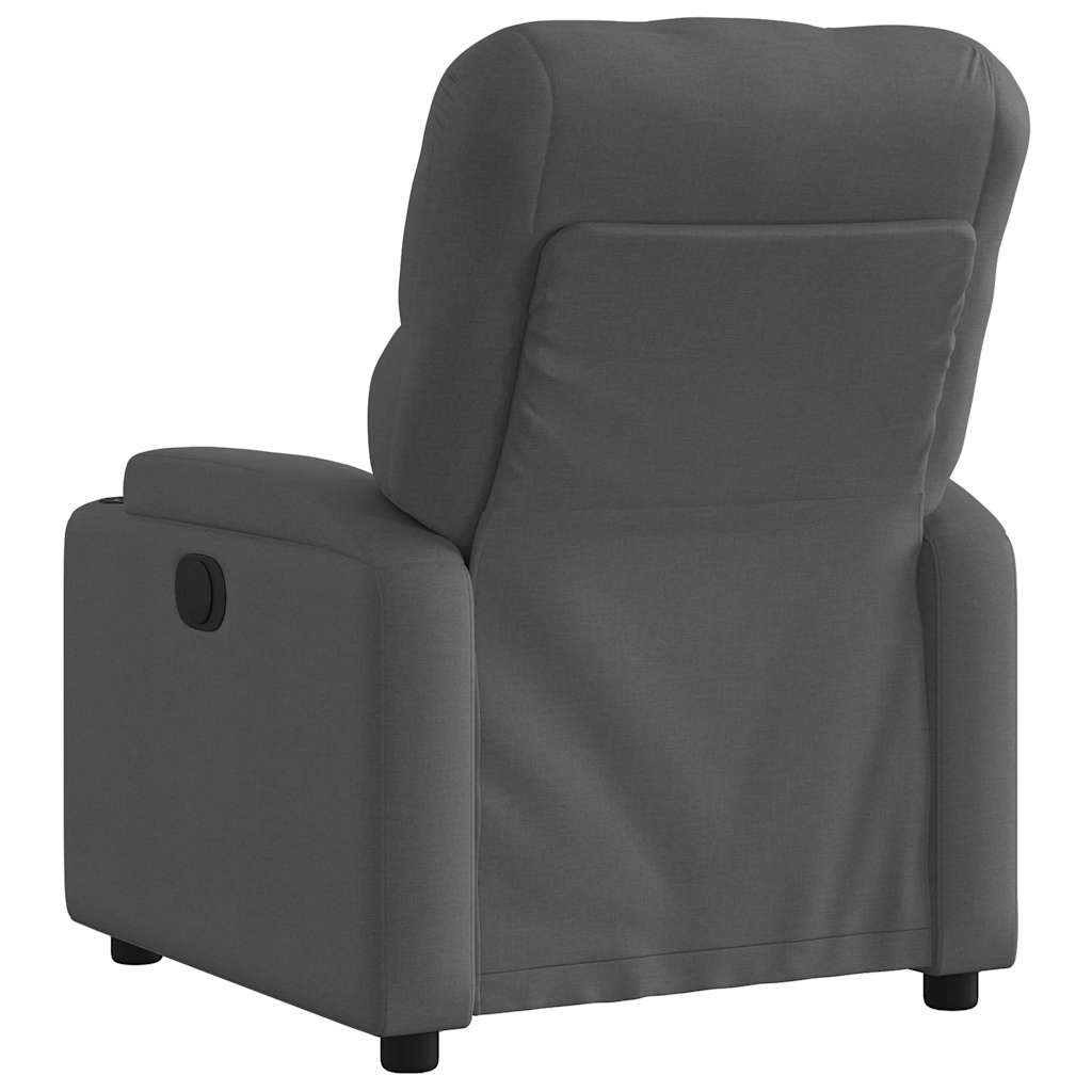 Poltrona Elettrica Reclinabile Grigio Scuro in Tessuto | homemem39