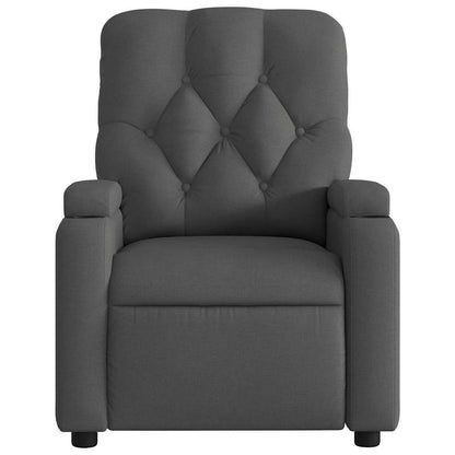 Poltrona Elettrica Reclinabile Grigio Scuro in Tessuto | homemem39