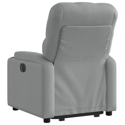 Poltrona Reclinante Alzapersona Elettrica Grigio Chiaro Tessuto | homemem39