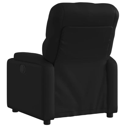 Poltrona Reclinabile Elettrica Nera in Similpelle | homemem39