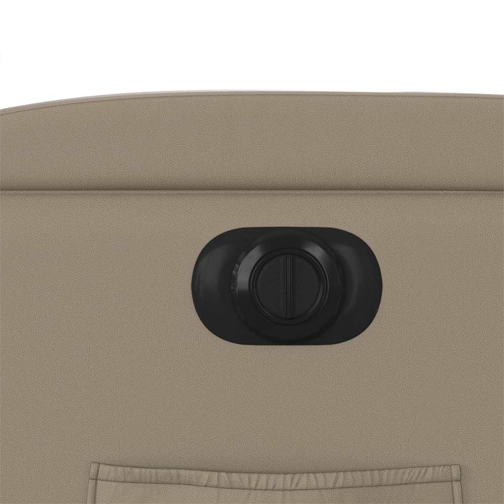 Poltrona Reclinabile Elettrica Cappuccino in Similpelle - homemem39