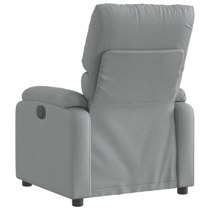Poltrona Elettrica Reclinabile Grigio Chiaro in Tessuto - homemem39