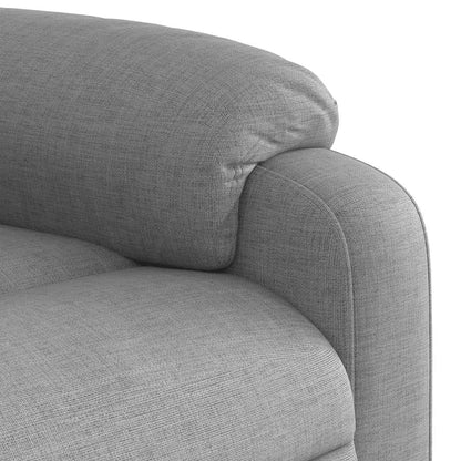 Poltrona Reclinabile Massaggio Elettrica Grigio Chiaro Tessuto | homemem39