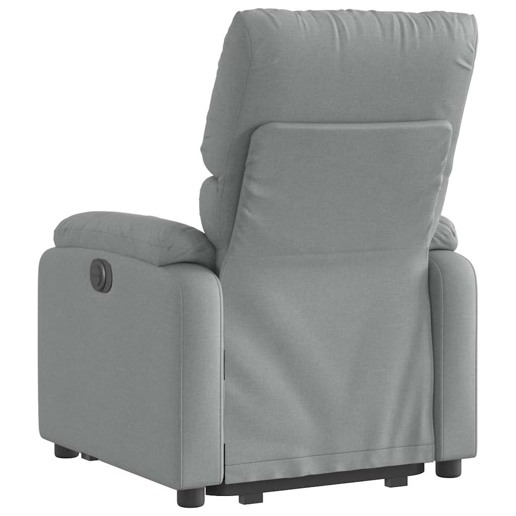Poltrona Reclinante Alzapersona Elettrica Grigio Chiaro Tessuto | homemem39