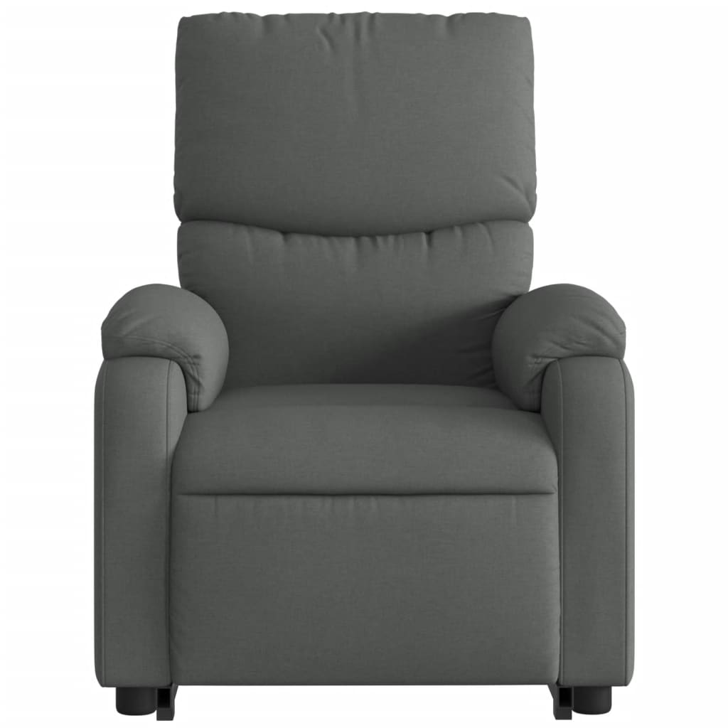Poltrona Alzapersona Massaggi Elettrica Grigio Scuro Tessuto - homemem39