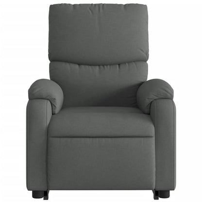Poltrona Alzapersona Massaggi Elettrica Grigio Scuro Tessuto - homemem39