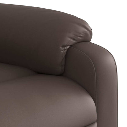 Poltrona Reclinabile Elettrica Marrone in Similpelle | homemem39