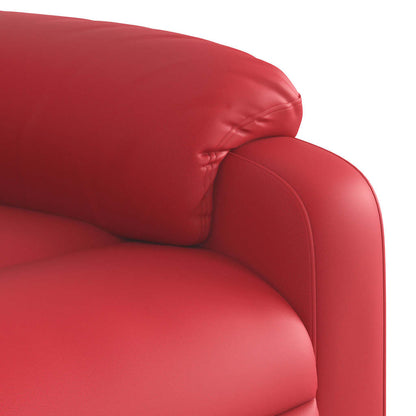 Poltrona Massaggio Elettrica Reclinabile Rosso Similpelle | homemem39