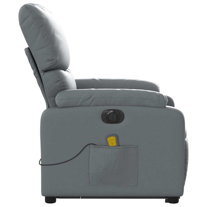 Poltrona Alzapersona Elettrica Reclinabile Grigio in Similpelle | homemem39