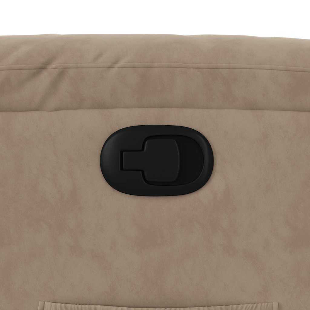 Poltrona Alzapersona Reclinabile Tortora in Tessuto Microfibra - homemem39