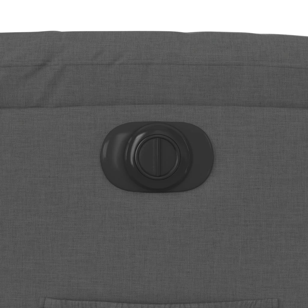 Poltrona Elettrica Reclinabile Grigio Scuro in Tessuto - homemem39