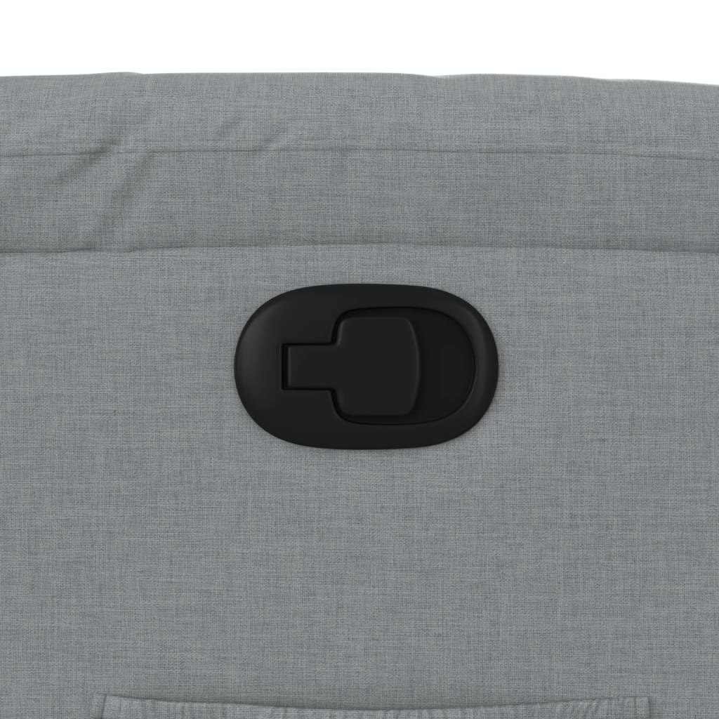 Poltrona Alzapersona Reclinabile Grigio Chiaro in Tessuto - homemem39