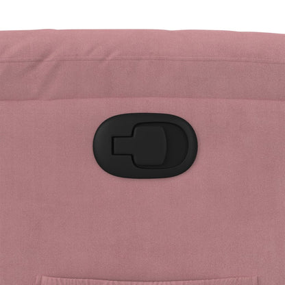 Poltrona Alzapersona Reclinabile Rosa in Velluto | homemem39