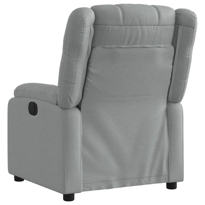Poltrona Elettrica Reclinabile Grigio Chiaro in Tessuto | homemem39