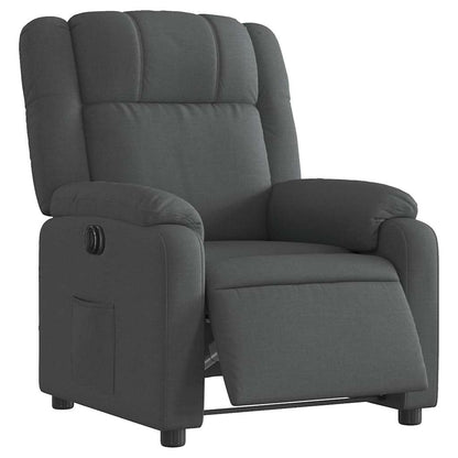 Poltrona Elettrica Reclinabile Grigio Scuro in Tessuto | homemem39