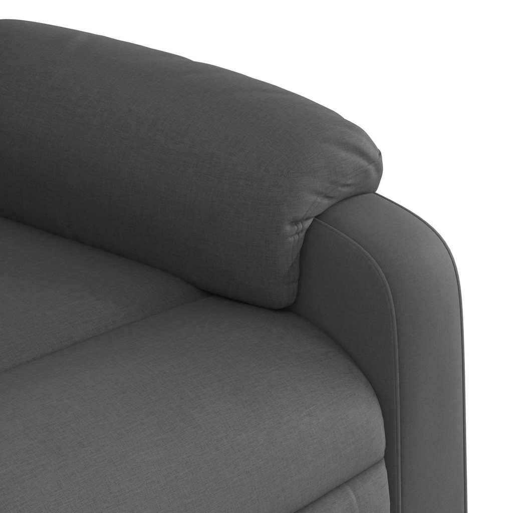 Poltrona Elettrica Reclinabile Grigio Scuro in Tessuto | homemem39