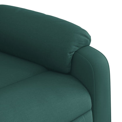 Poltrona Elettrica Reclinabile Verde Scuro in Tessuto | homemem39